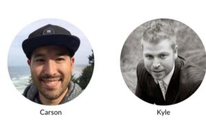 This image shows the owners of wealthy affiliate Kyle and Carson