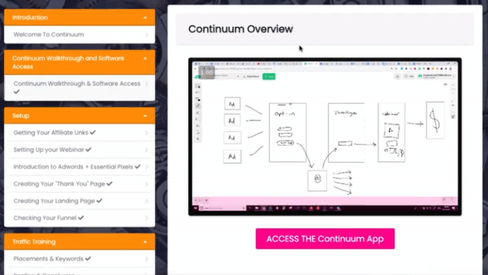 This image is about the Continuum Software dashboard