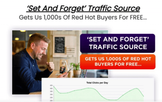 The Scratchz sales page saying "get us 1,000s red hot buyers for free"
